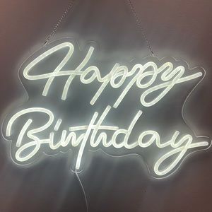 Happy birthday neon light